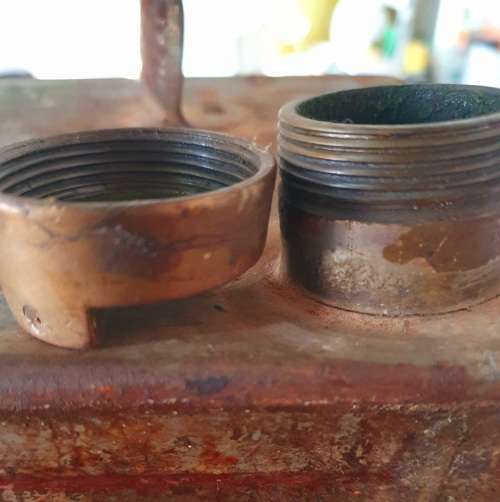 ANTIQUE EMBOSSED CASTROL MOTOR OIL 2 GALLON CAN. ORIGINAL BRASS LID.