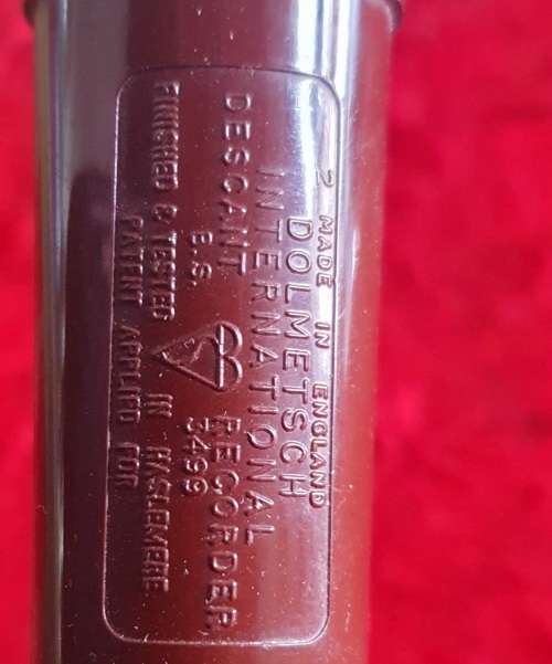 VINTAGE DOLMETSCH RECORDER IN BOX !! BLOKFLUIT.