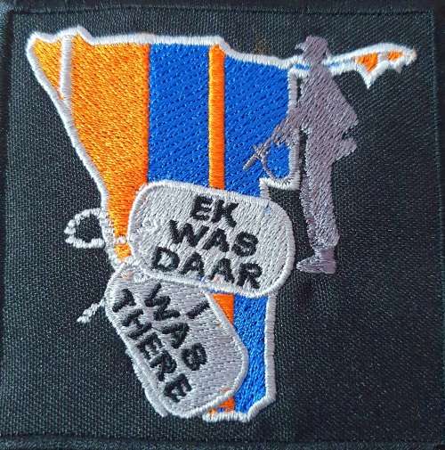 QUALITY EMBROIDERED BADGE. 8CM X 8CM. EK WAS DAAR. I WAS THERE.
