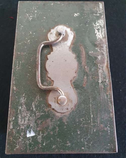 ANTIQUE BIG SAFE KEEPING STEEL BOX . STUNNING DETAIL !!