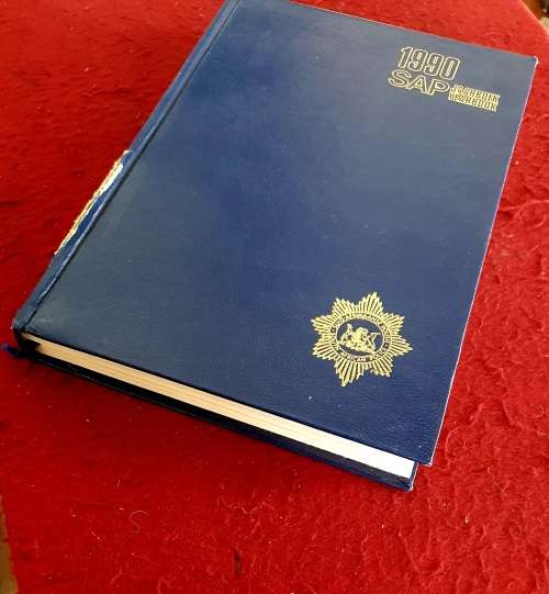 SAP 1990 YEAR BOOK . A4 SIZE. 500 PAGES. EMBOSSED LEATHER LIKE COVER.