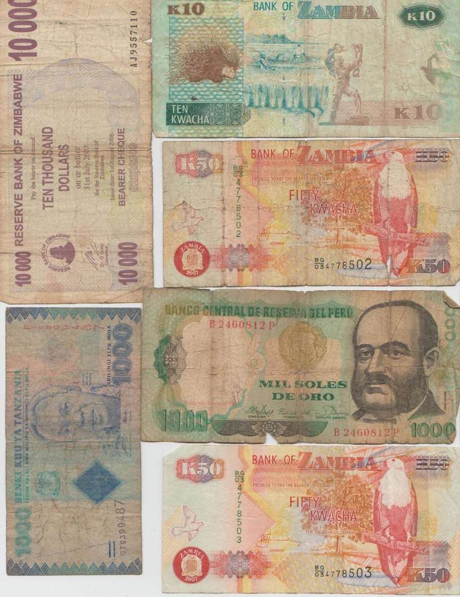 90 MORE ITEMS ON SAME AUCTION !! 6 X BANK NOTES AS PER SCAN