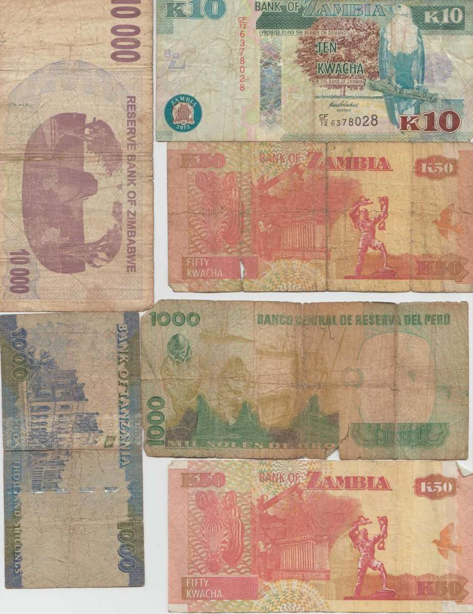 90 MORE ITEMS ON SAME AUCTION !! 6 X BANK NOTES AS PER SCAN