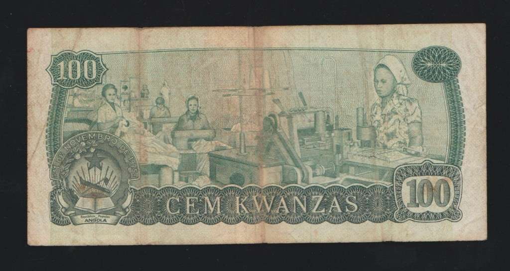 100 KWANZAS ANGOLA. 14 AUGUST 1979 . S/A 918652