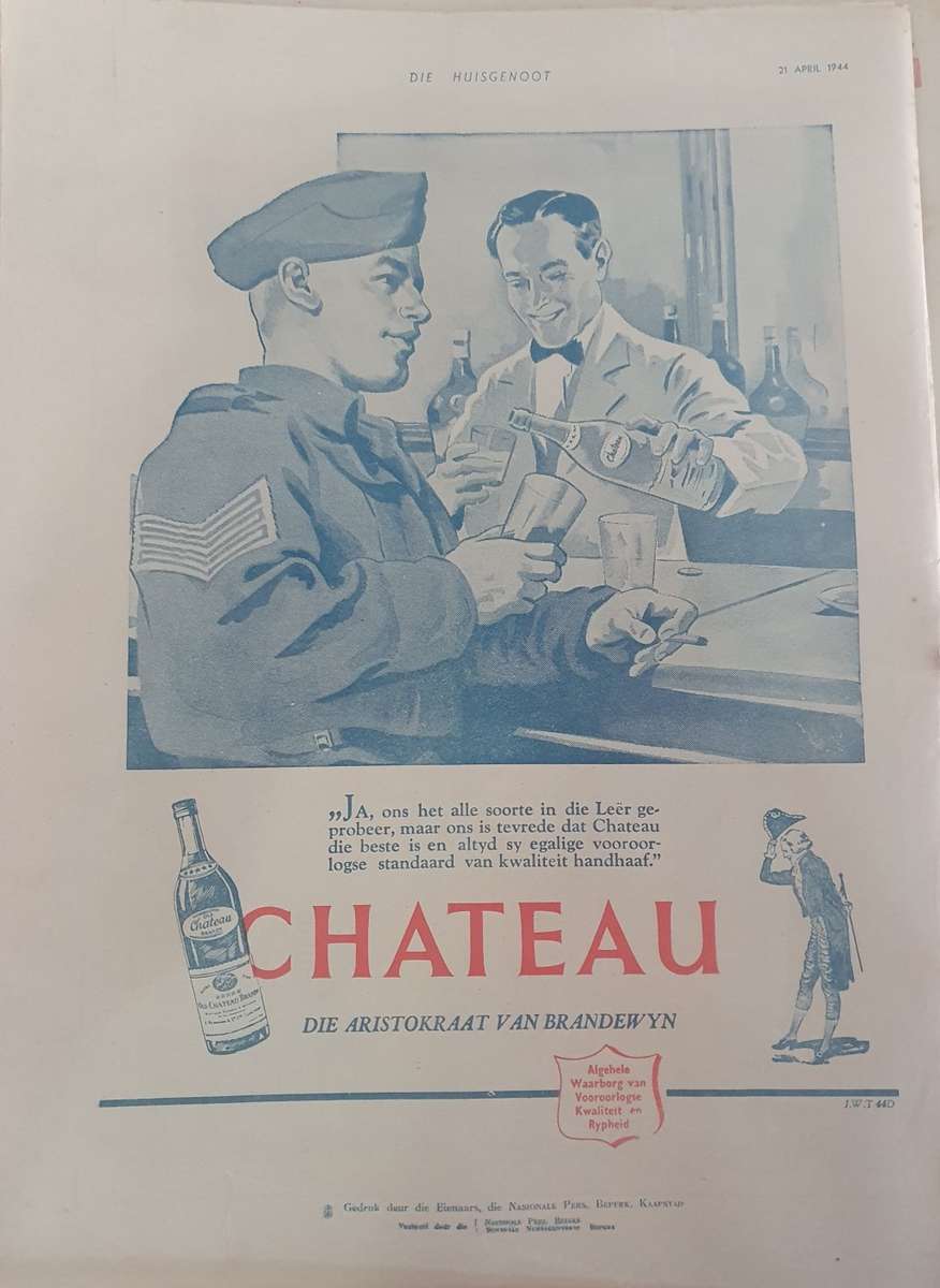 24 APRIL 1944.  DIE HUISGENOOT. BIG FORMAT .28CM WIDE X 38CM LENGHT.