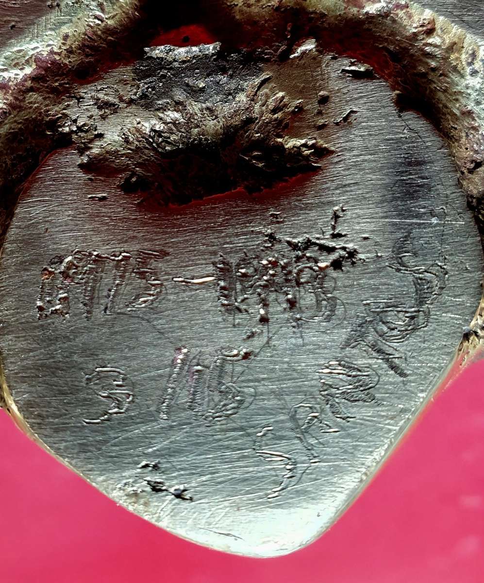 HUGE 32 BATTALION BUFFALO . SOLID BRASS. MADE FROM R1. / 7.62MM SHELLS.