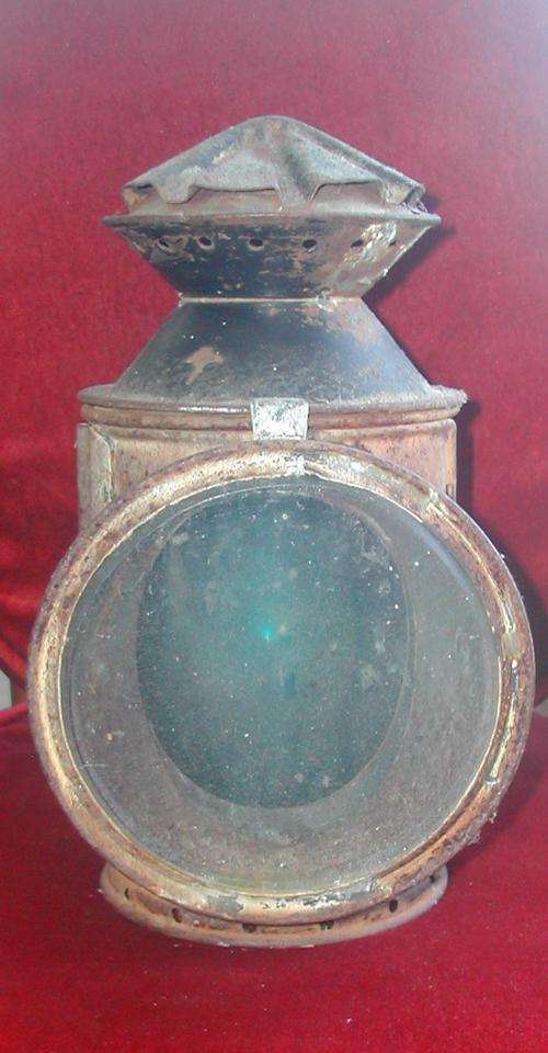 OU SPOORWEG SINJAAL LANTERN .BAIE GOEIE TOETSTAND!!