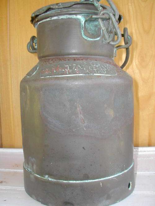 ANTIQUE TWO GALLON COPPER MILK CAN!! RARE FIND!!