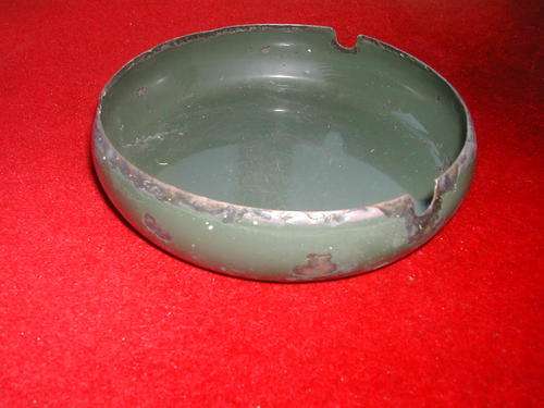 ANTIQUE ENAMEL ASHTRAY!!! RARE RARE!!!!