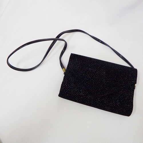 Black evening handbag from the 70`s