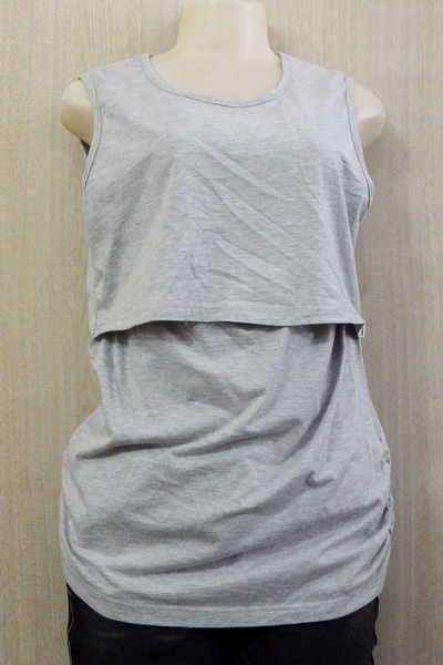 Peek a Moo maternity ware grey top - Size : XL
