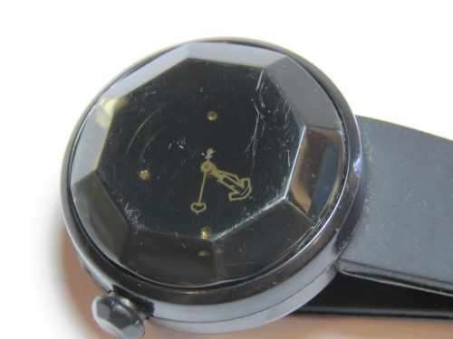 Mens Quartz black fashion watch