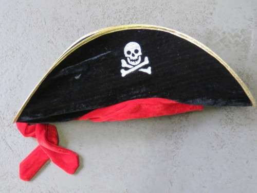 Pirate costume hat - Size: 57cm