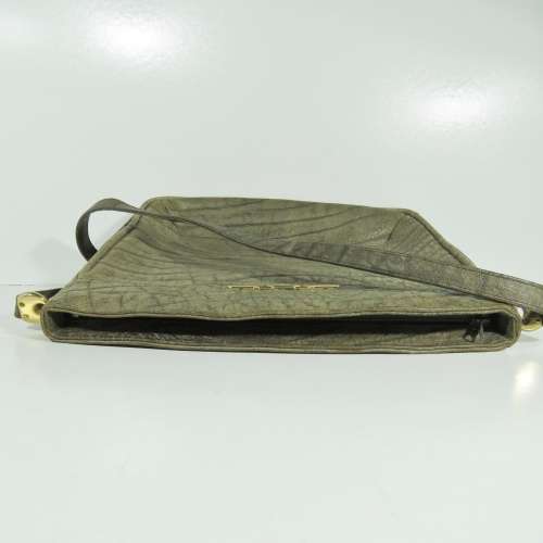 Vintage Genuine African Buffalo leather handbag - 28 x 31 cm