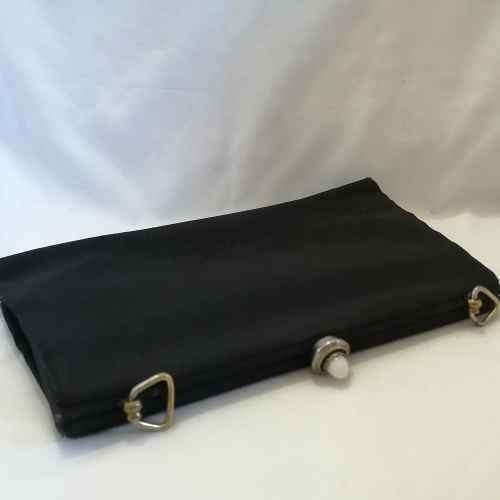 Vintage black material handbag - no strap