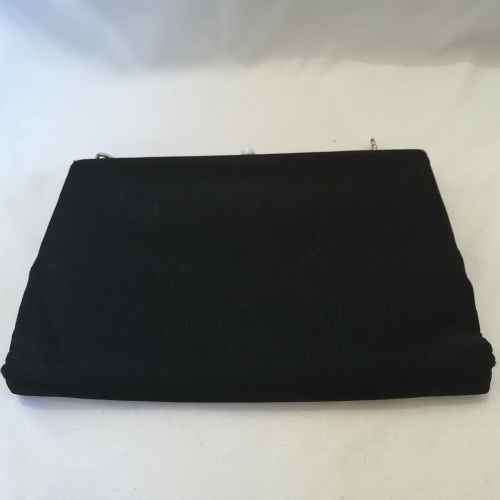 Vintage black material handbag - no strap