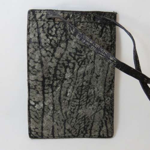 Small buffalo leather purse with sling