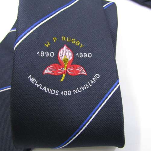 1890-1990 WP Rugby Newlands 100 years commemorative tie - 134cm