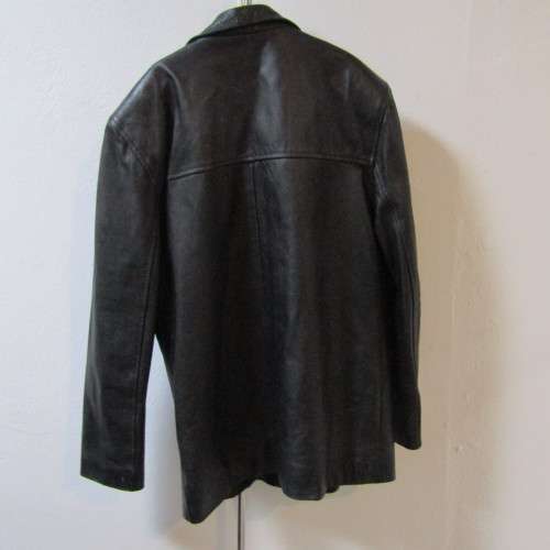 Leather Museam black leather jacket - Size Medium