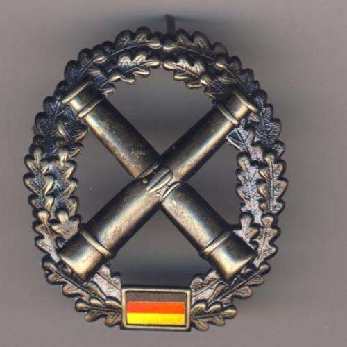 West German beret badge - Artillery - as per scan
