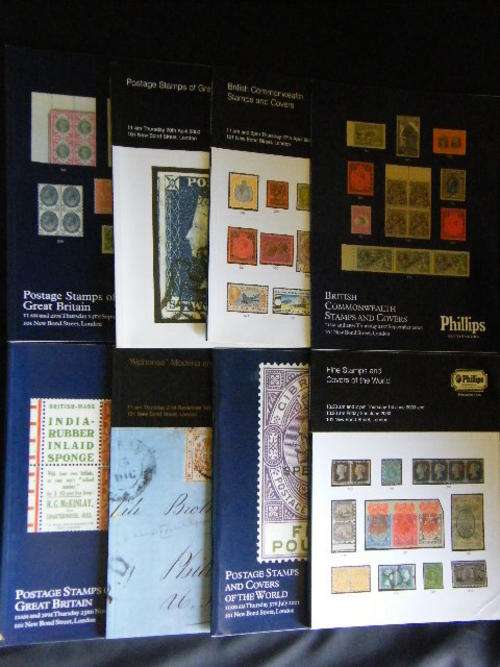 Lot of 25 different Phillips Stamp catalogs as per photo - you bid per catalog to take all