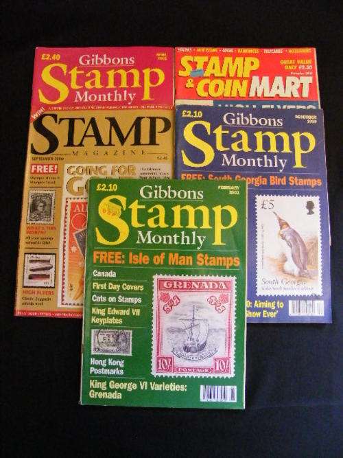 5 Stamp magazines - as per photo - you bid per magazine to take all