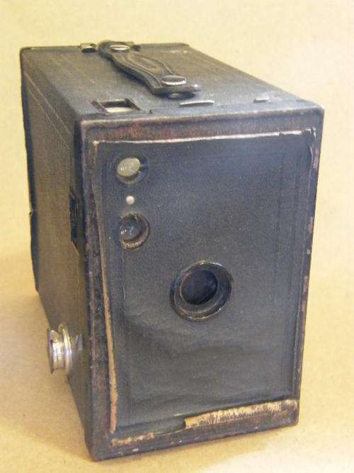 Large No 2A Brownie camera in leather case - as per photo