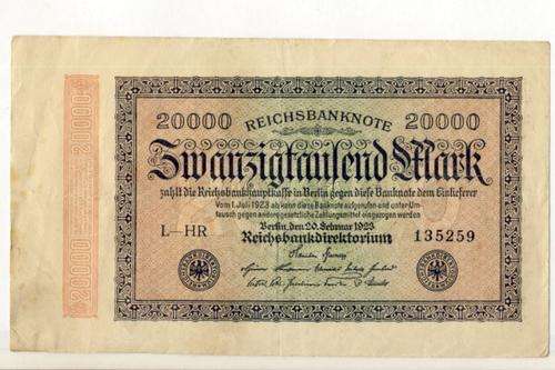 Germany 1923 banknote 20000 Mark - as per scan