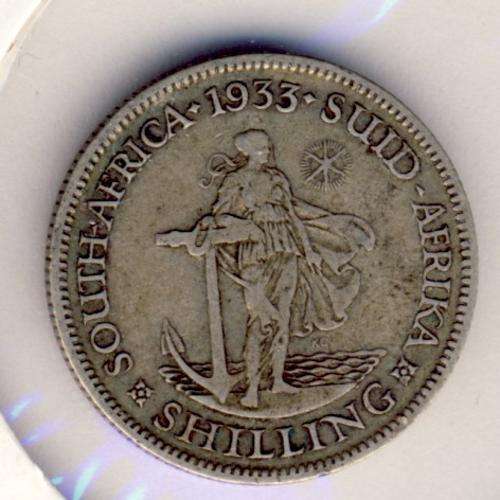 SAU 1933 silver shilling as per scan