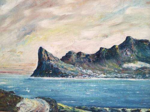 Oil on board with frame - 34 cm by 42 cm - Cape scene