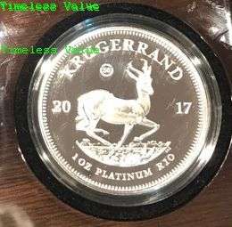 2017 NEW PLATINUM KRUGERRAND 1oz coin Special release only 2017 minted