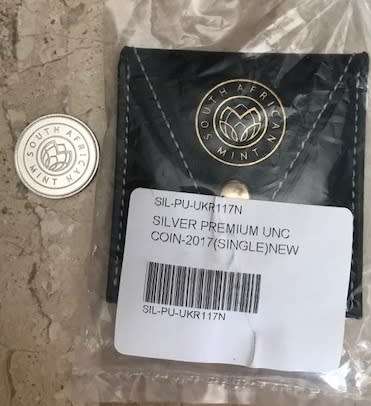 2017 NEW SILVER KRUGERRAND 1oz coin Premium Uncirculated + Free SA Mint Krugerrand 50 year token