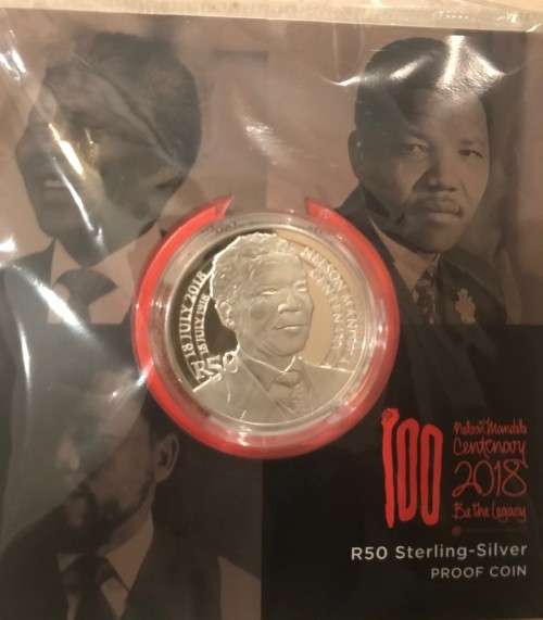 2018 Early release Mandela R50 Silver 1oz coin celebrating 100 years anniversary IN STOCK