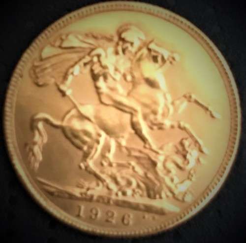 1926 Gold full sovereign 22ct coin Union of South Africa SA