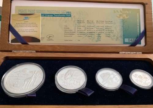 2011 Prestige Great Limpopo TansFrontier Peace Park series 4 coin set only 409