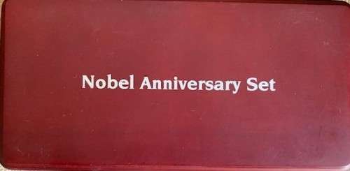 Beautiful Mandela de Klerk Nobel Anniversary set Mint of Norway box ONLY .Fits 2 coins