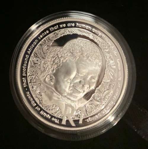 2019 Life of Legend Mandela Proof Silver R1 coin Protea series