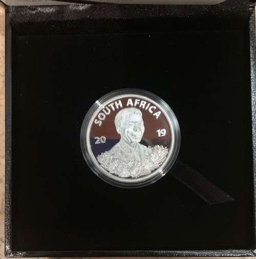2019 Life of Legend Mandela Proof Silver R1 coin Protea series