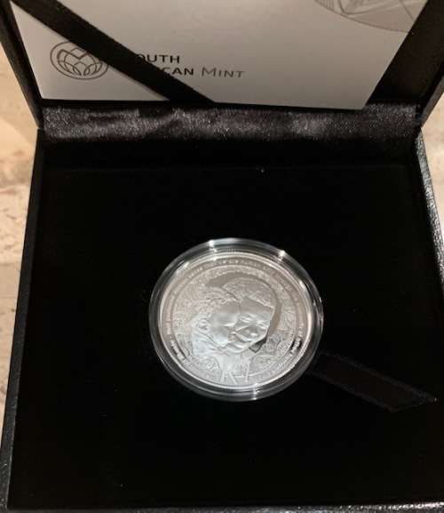 2019 Life of Legend Mandela Proof Silver R1 coin Protea series
