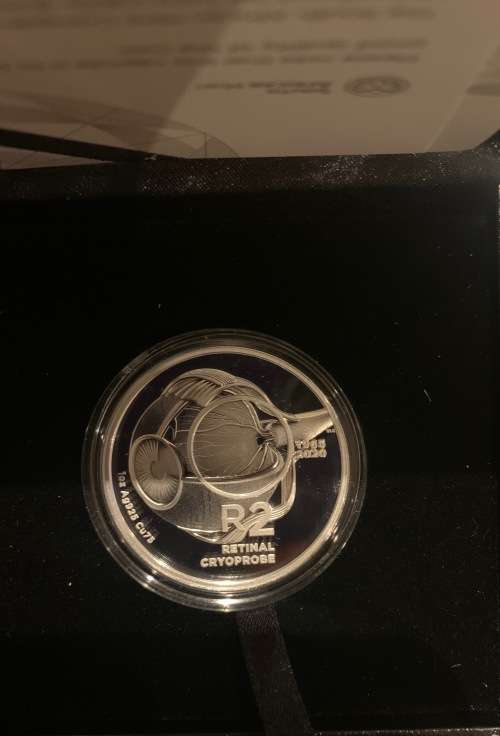 Factory sealed 2020 Proof R2 Silver 1oz coin Retinal South African Inventions Series only 171