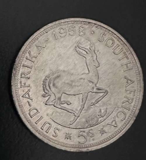 1958 5 shilling Crown Silver coin 14.14g Silver content