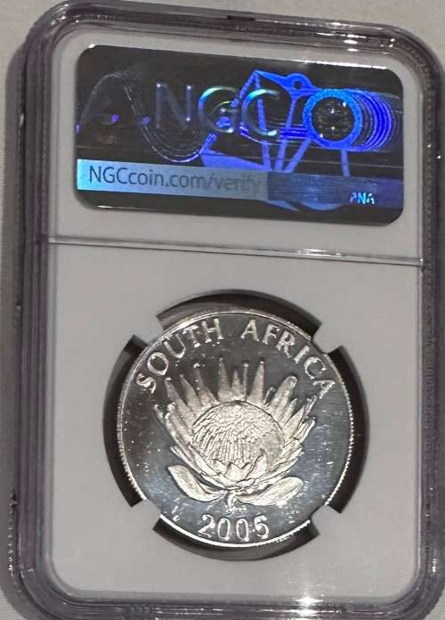 Rare 2005 Luthuli UNC MS63 NGC Silver R1 coin low mintage 256