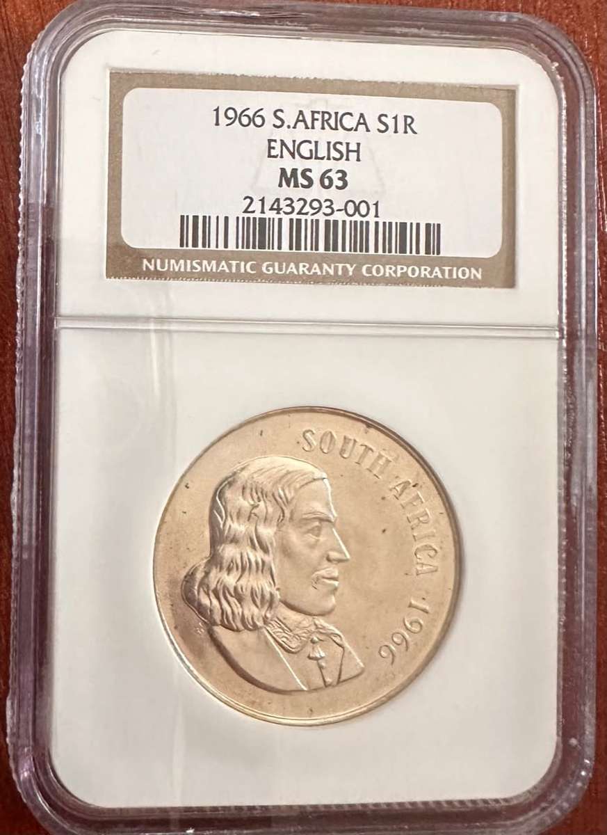 1966 English Silver R1 Unc coin MS63 NGC graded - HIGH GRADE
