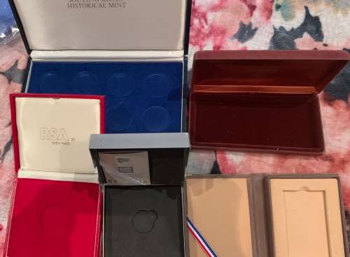 5 X Coin Boxes fits Various Size Coins