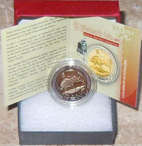 2011 Oom Paul mintmark R5 coin