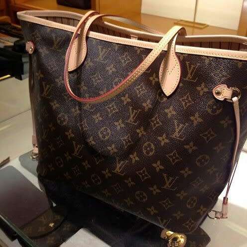 Genuine Leather LV shopper bags