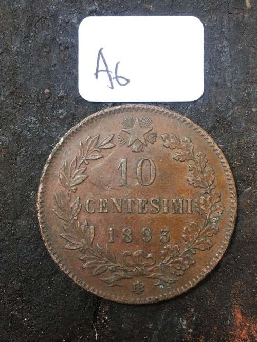 1893 10 Centesimi  *****Crazy R1 Start****