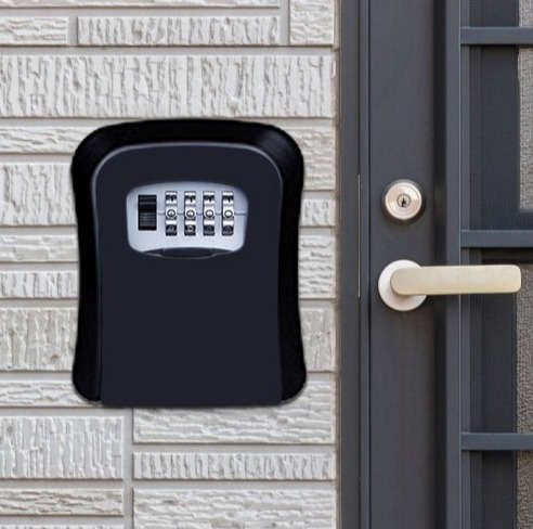 Combination Key Safe Box-black