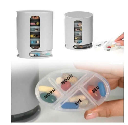 Pill Pro Organizer-Whitegrey