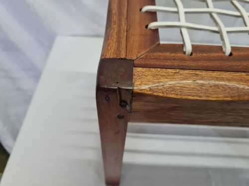 Vintage Riempie Foot Stool - Fully Restored and New Riempies Fitted